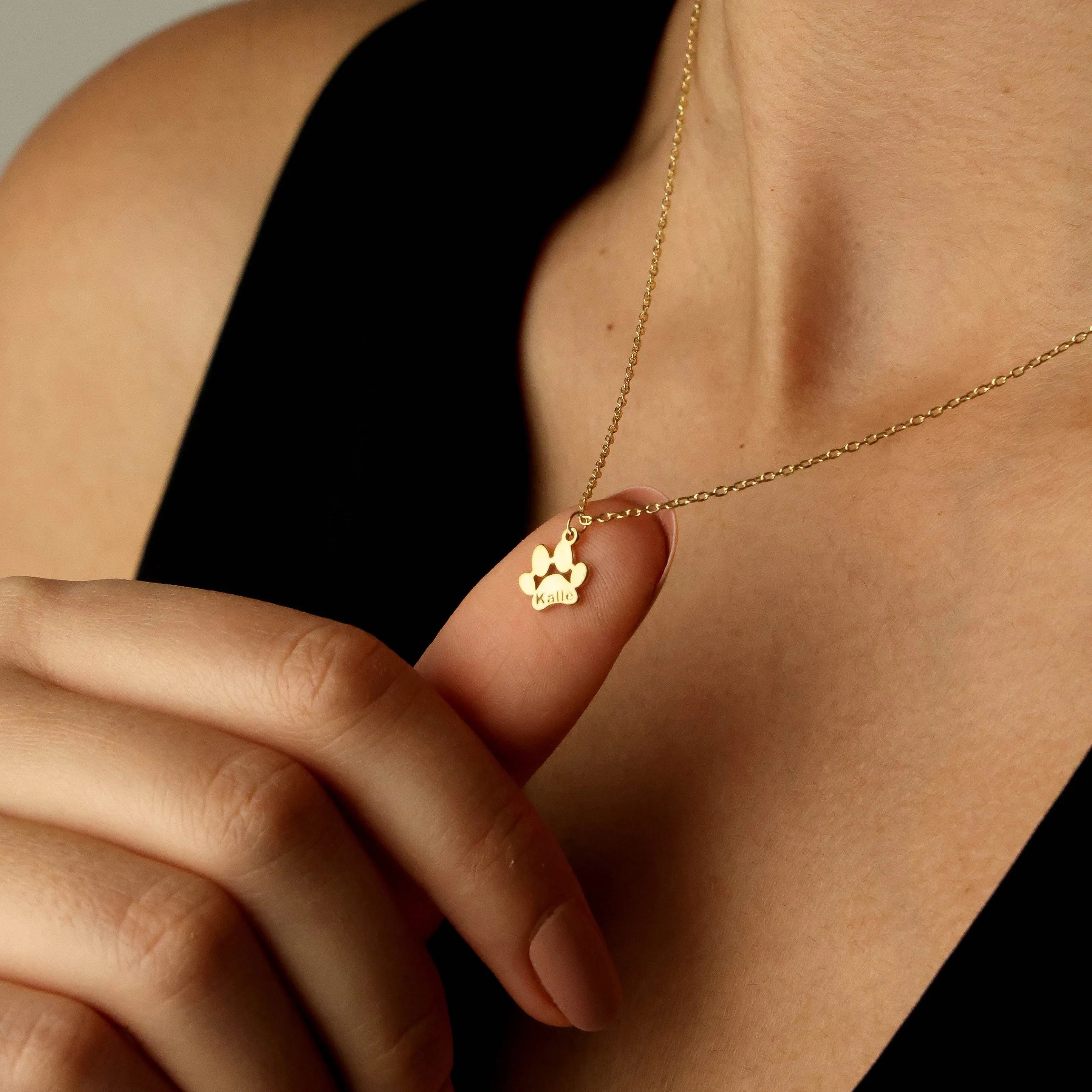 Collana personalizzata con impronta di zampa di animale domestico, argento sterling, commemorativa per animali domestici - Italia Collana personalizzata con impronta di zampa di animale domestico, argento sterling, commemorativa per animali domestici - Italia