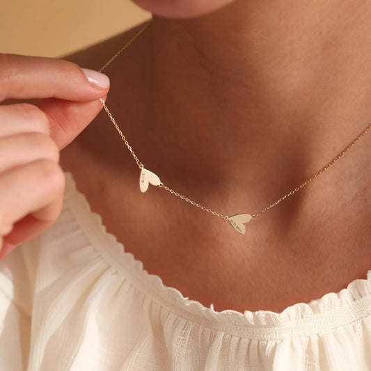 Collana personalizzata con cuore inciso