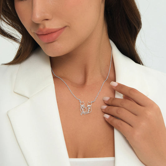Collana personalizzata con nome del gatto