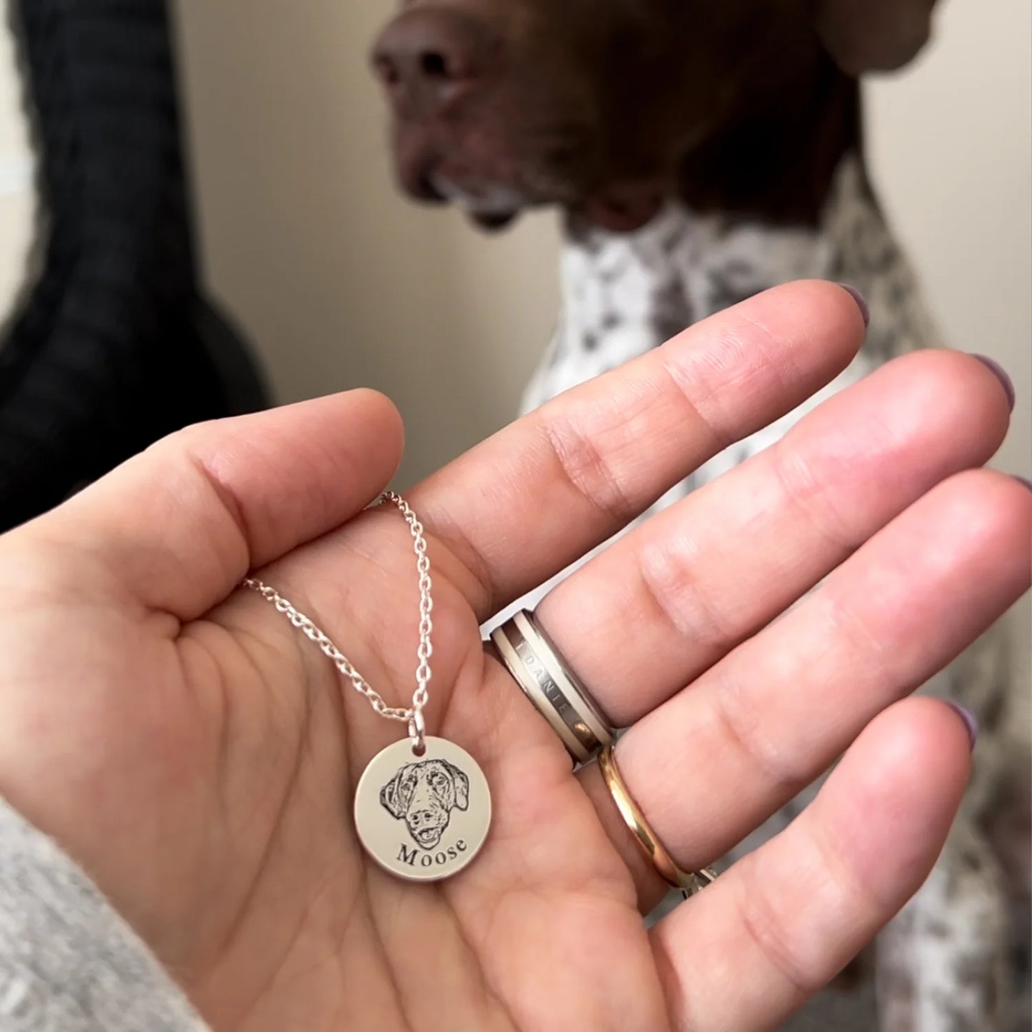 Collana personalizzata con volto dell’animale
