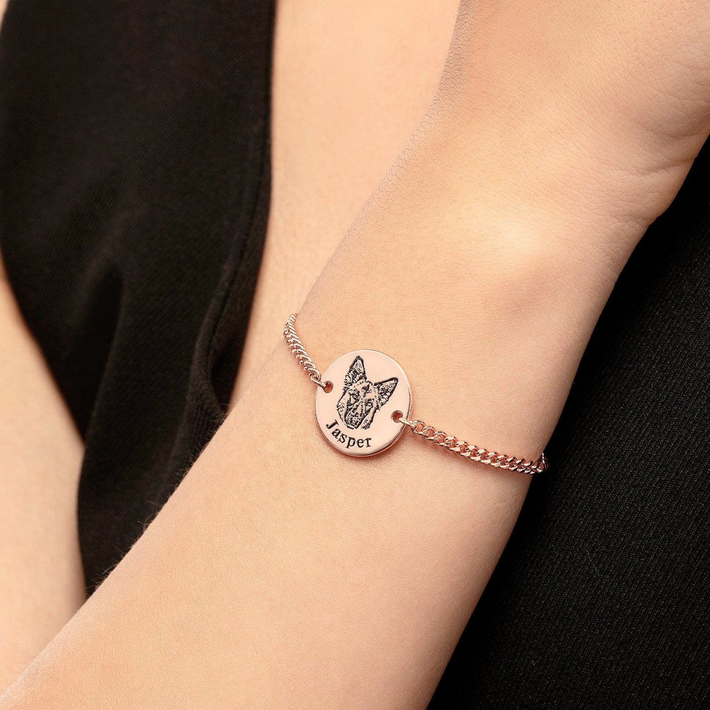 Bracciale personalizzato con volto dell’animale