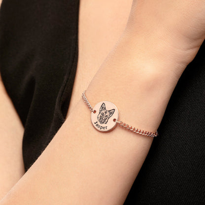 Bracciale personalizzato con volto dell’animale