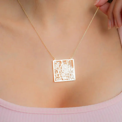 Collana personalizzata con mappa