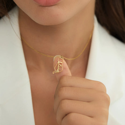 Collana personalizzata con nome del gatto