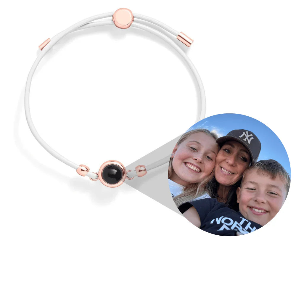 Bracciale personalizzato in pelle con foto