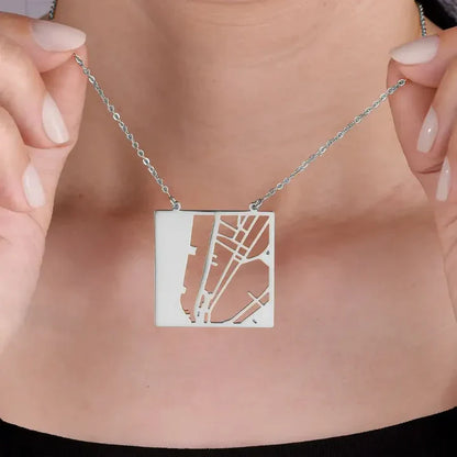 Collana personalizzata con mappa