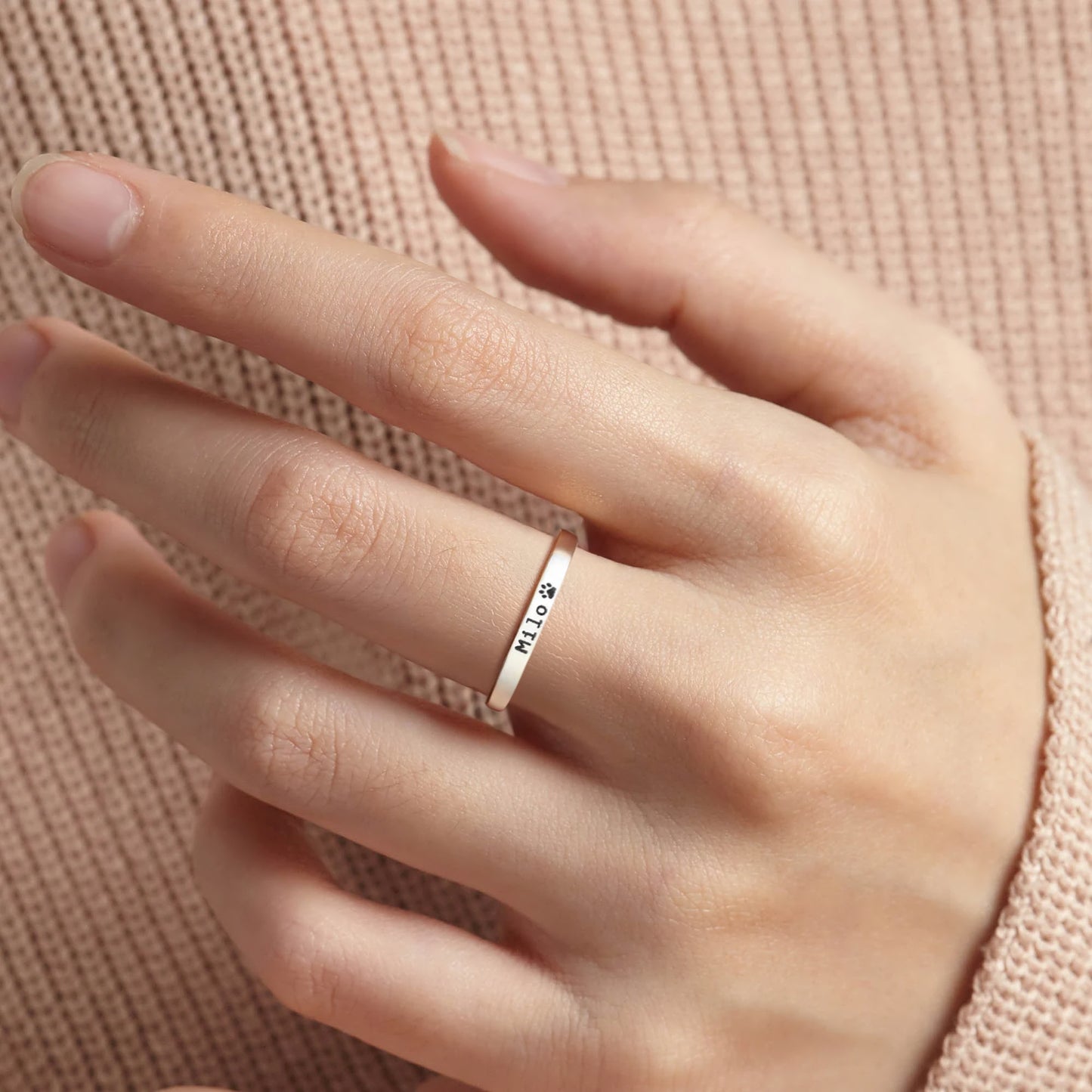 Anello personalizzato con nome del tuo animale