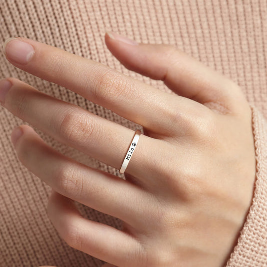Anello personalizzato con nome del tuo animale