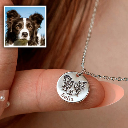 Collana personalizzata con volto dell’animale