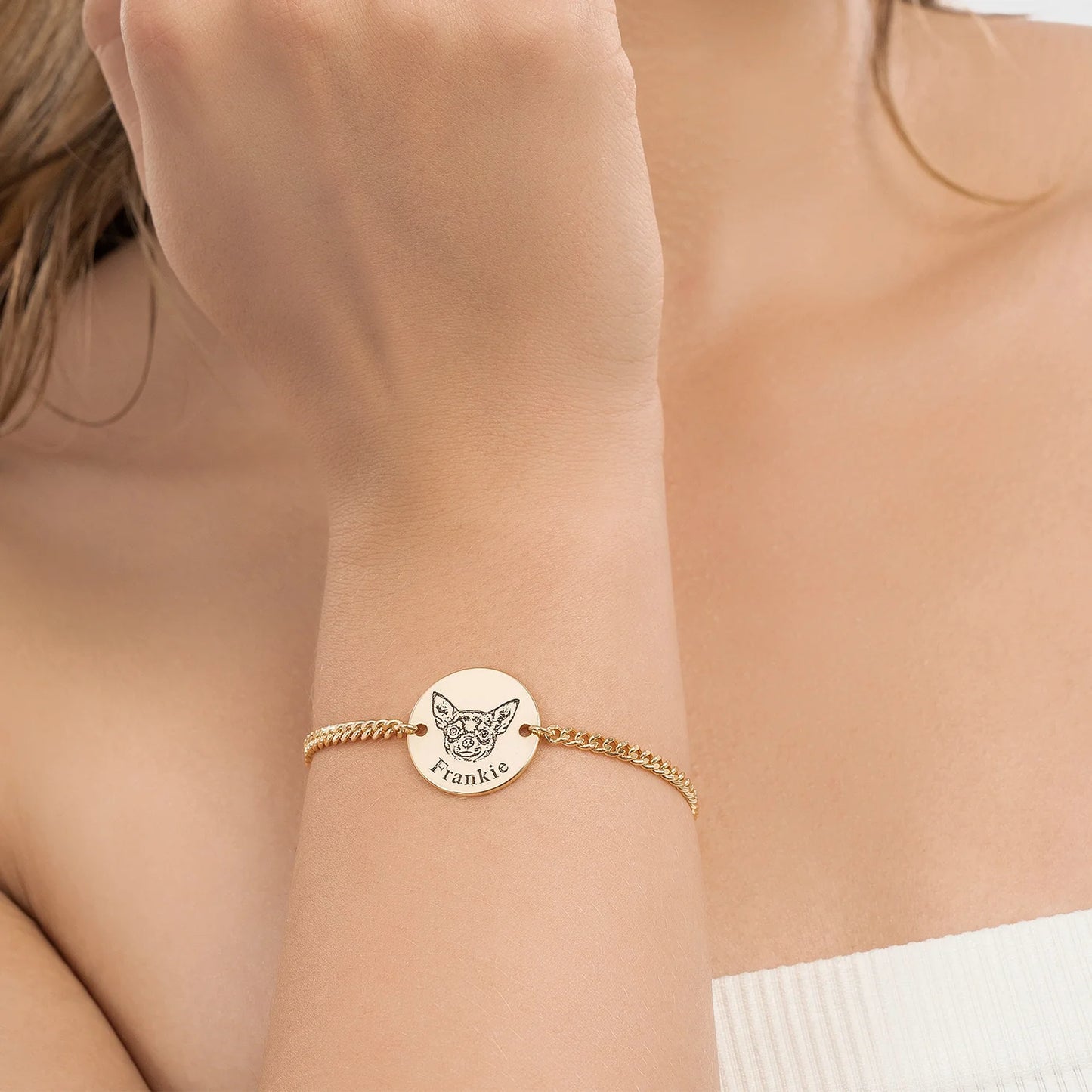 Bracciale personalizzato con volto dell’animale