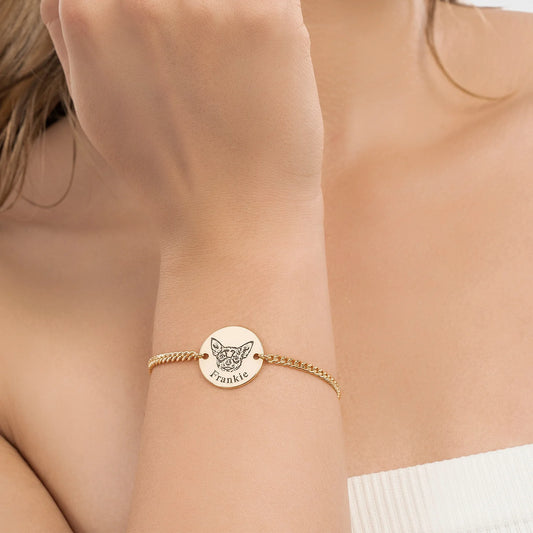 Bracciale personalizzato con volto dell’animale