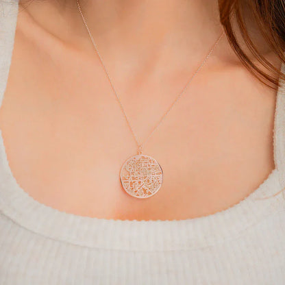 Collana personalizzata con mappa