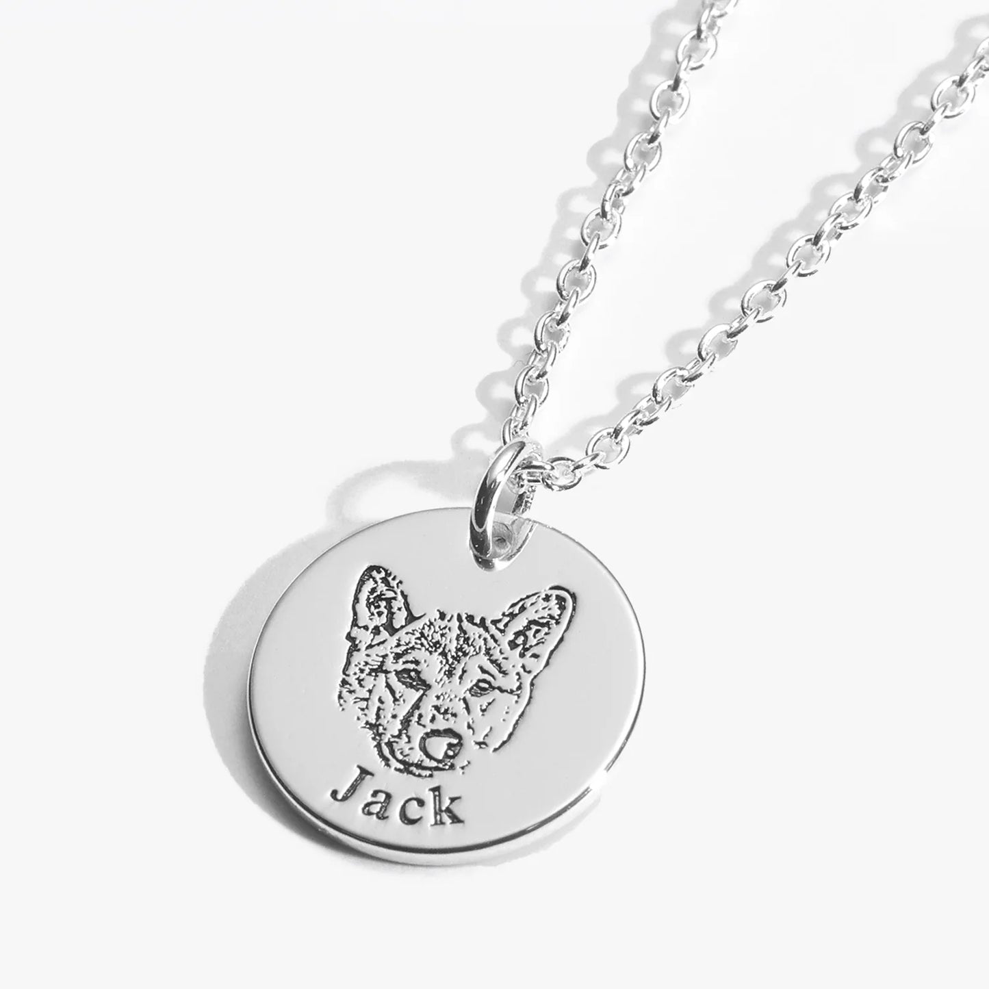 Collana personalizzata con volto dell’animale