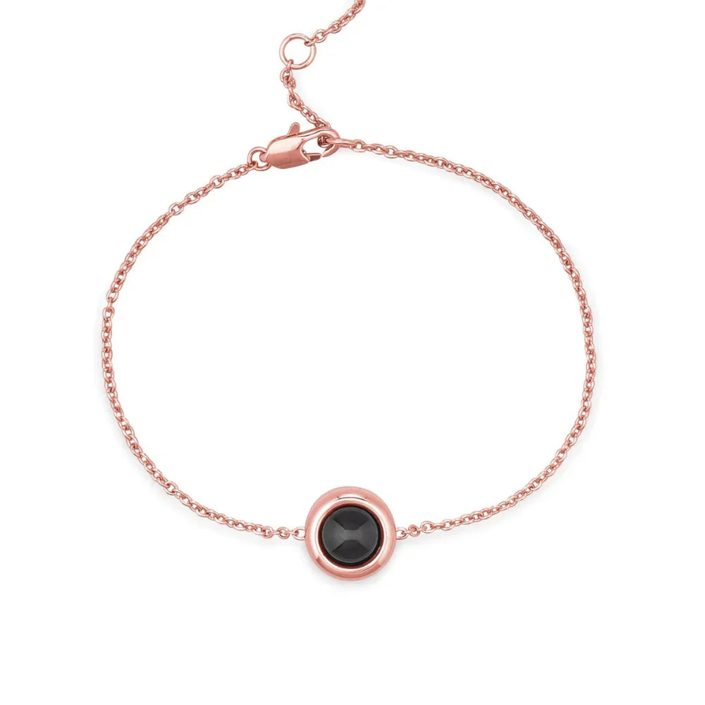 Bracciale personalizzato con foto e catena a cavo