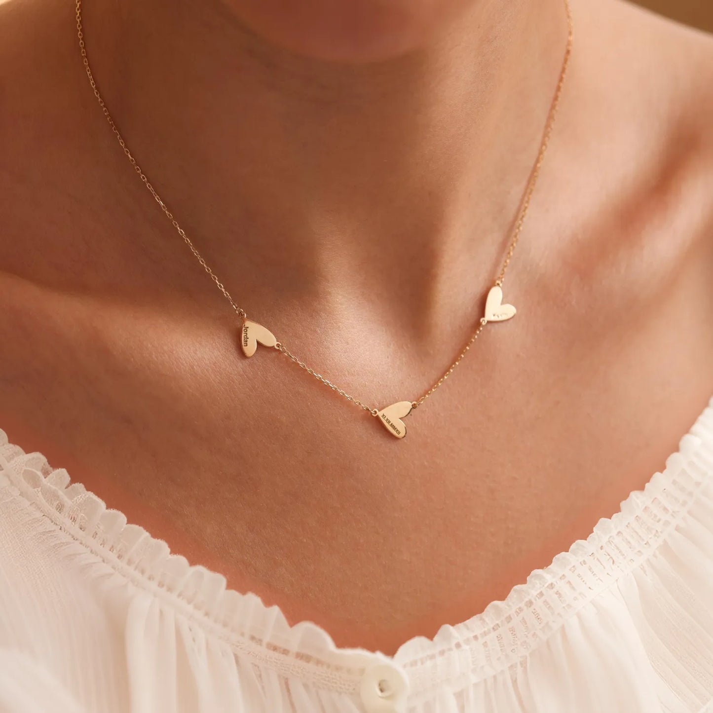 Collana personalizzata con cuore inciso