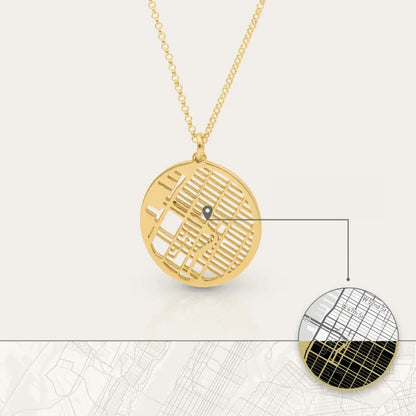 Collana personalizzata con mappa