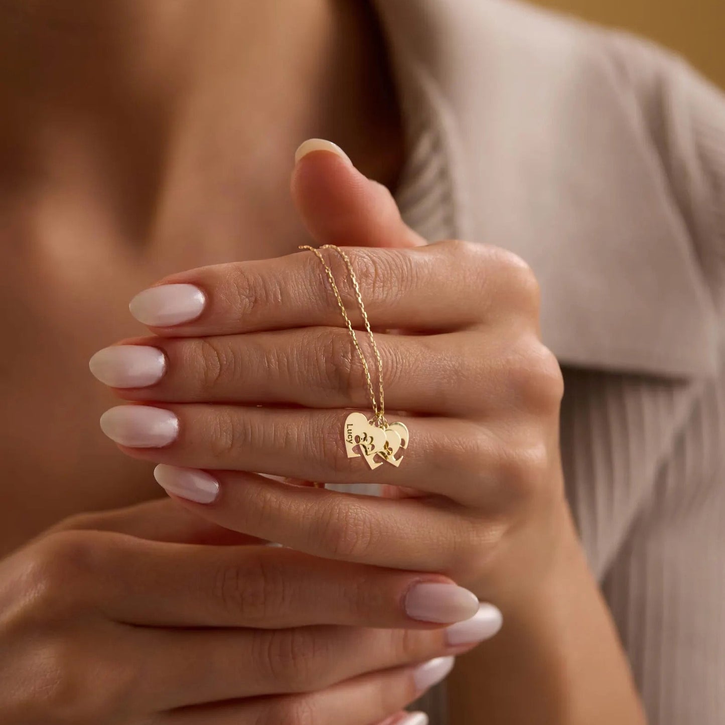 Collana personalizzata con zampa, cuore e nome