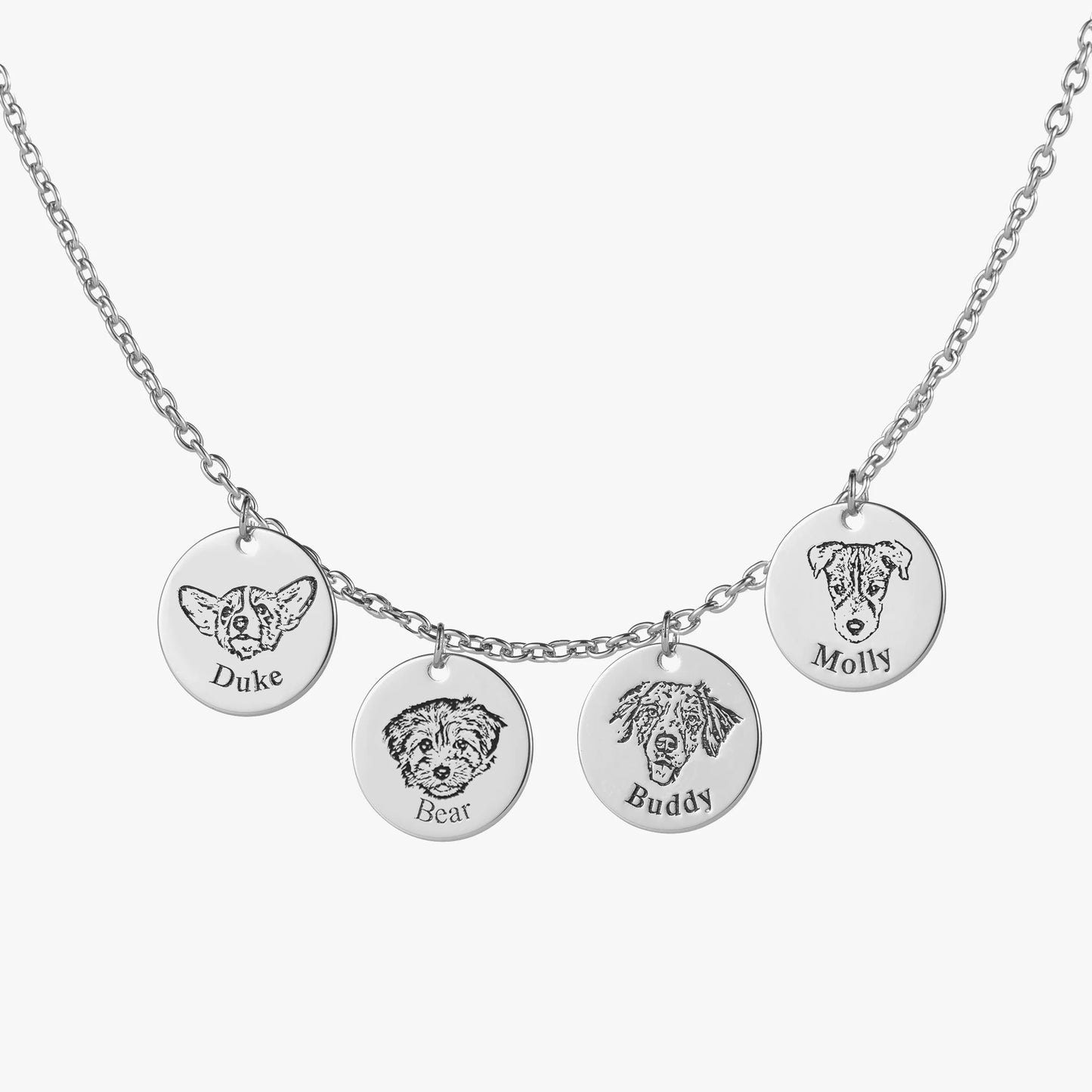 Collana personalizzata con volto dell’animale