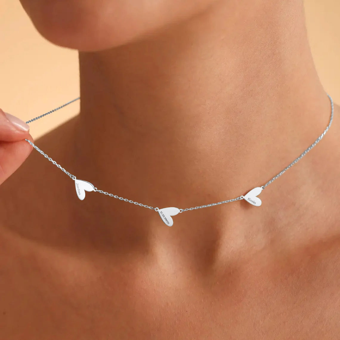 Collana personalizzata con cuore inciso