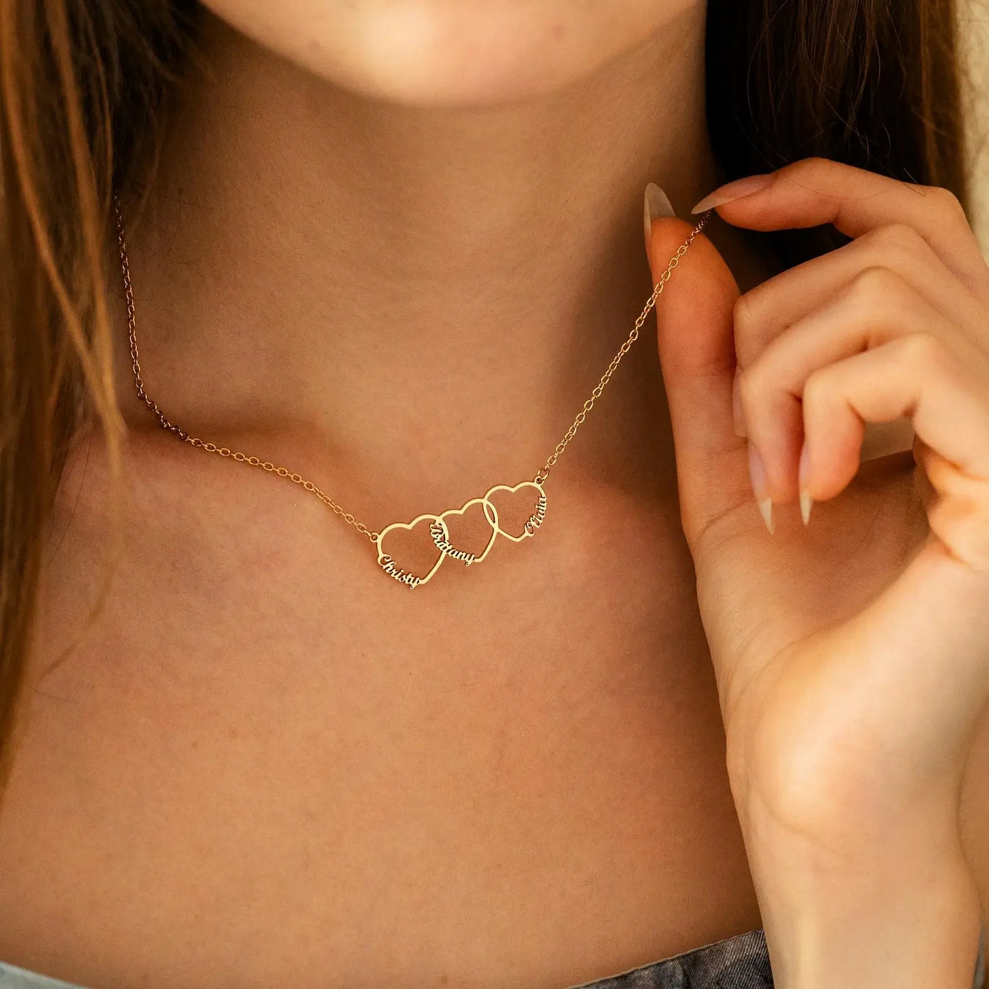 Collana personalizzata con nome a forma di cuore