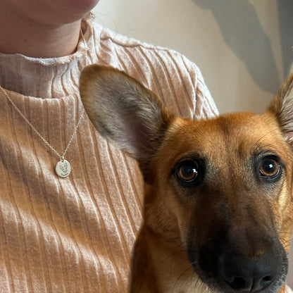 Collana personalizzata con volto dell’animale