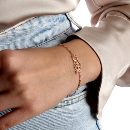 Bracciale personalizzato con nome del gatto