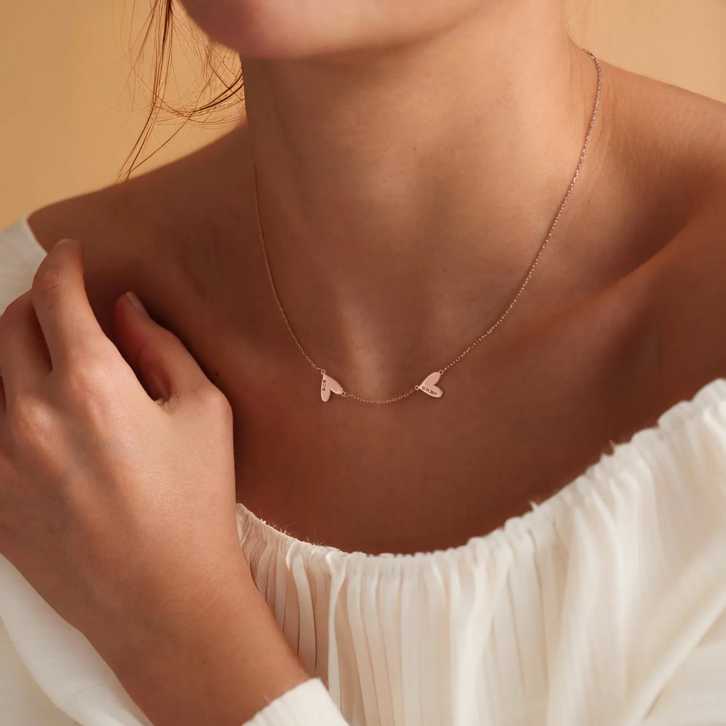 Collana personalizzata con cuore inciso