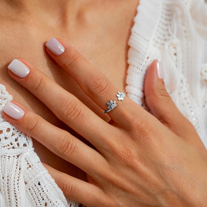 Anello personalizzato con iniziale del tuo animale