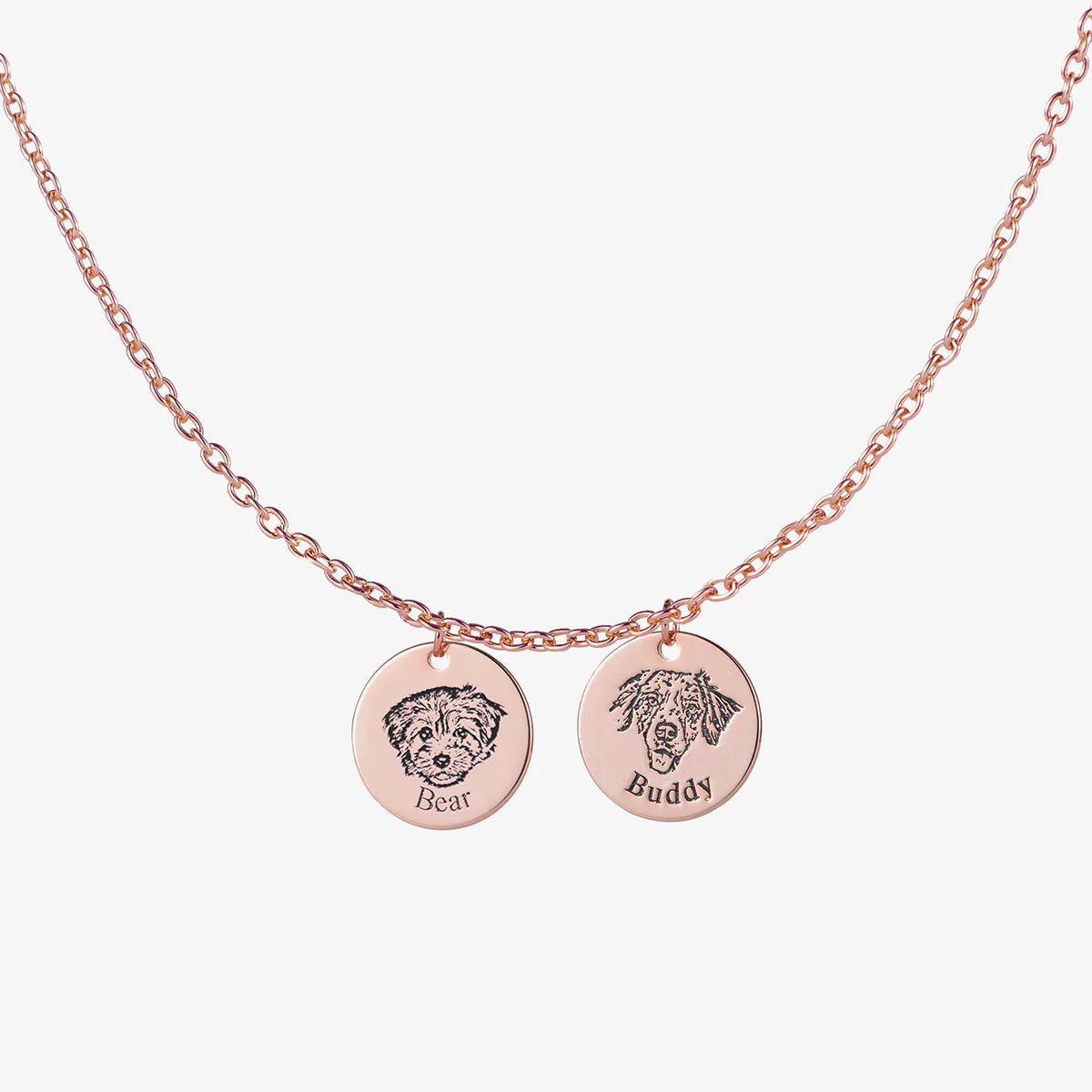 Collana personalizzata con volto dell’animale