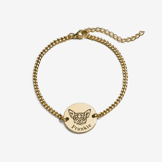 Bracciale personalizzato con volto dell’animale