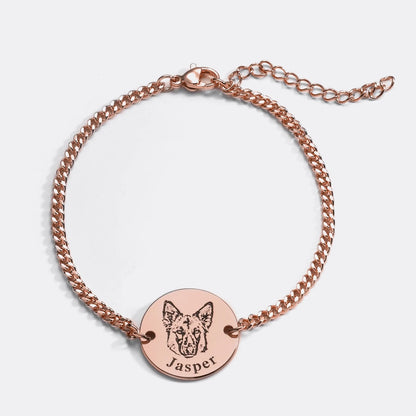 Bracciale personalizzato con volto dell’animale