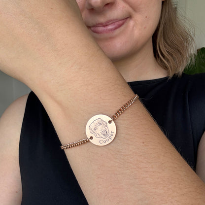 Bracciale personalizzato con volto dell’animale