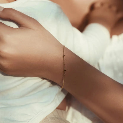 Bracciale personalizzato con iniziali laterali