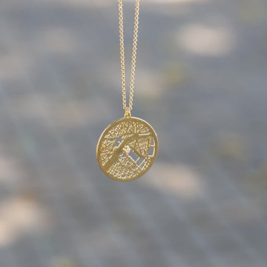 Collana personalizzata con mappa